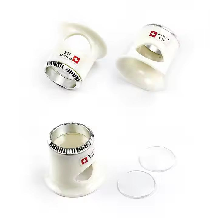 Professional 3-in-1 5X 10X 15X Magnifying Glass Essential Wristwatch Repair Tools & Parts