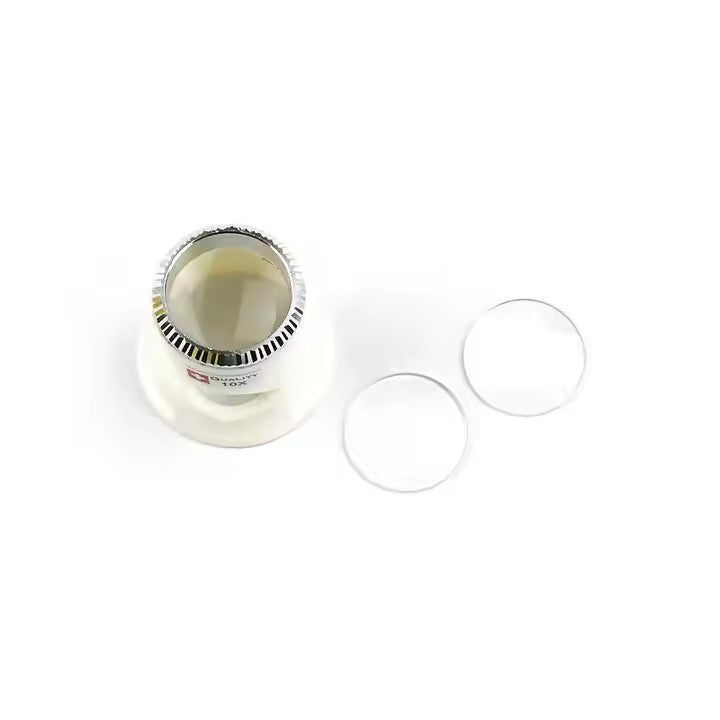 Professional 3-in-1 5X 10X 15X Magnifying Glass Essential Wristwatch Repair Tools & Parts