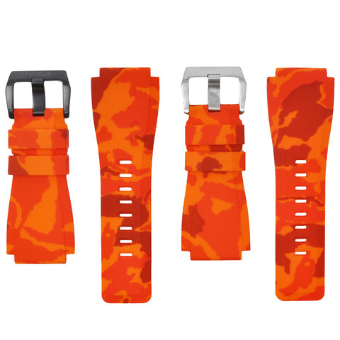 HURUS Green Camouflage Rubber Strap BRCGRE