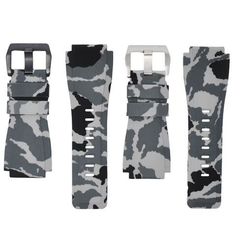 HURUS Snow Camouflage Rubber Strap BRCSNO